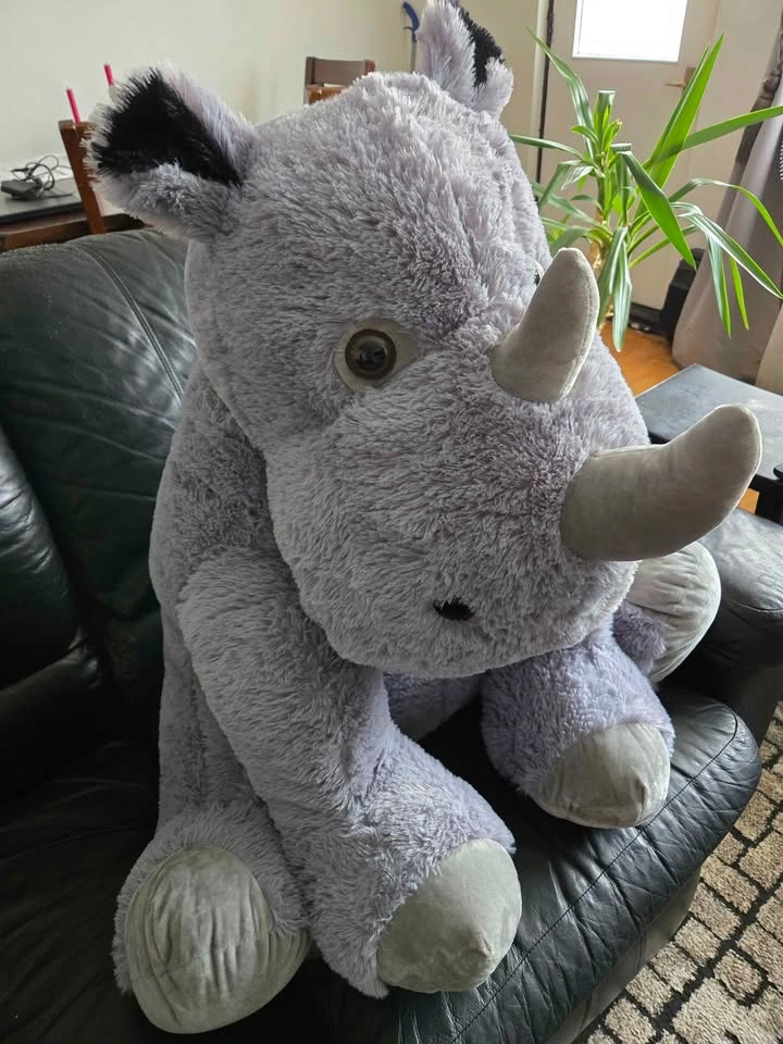 Large Plush Rhinoceros - photo 2