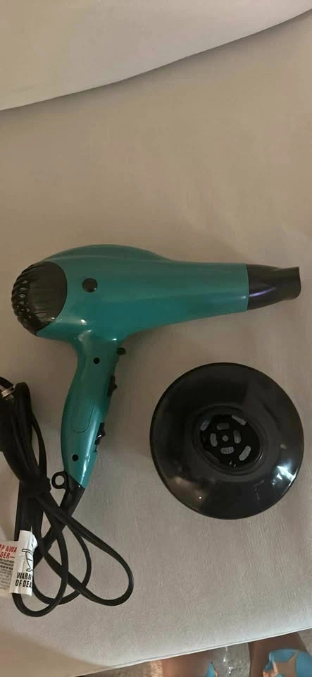 Teal Hair Dryer with Attachments