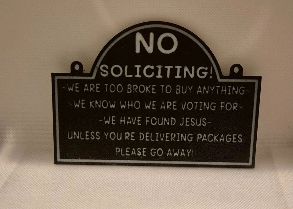 No Soliciting Sign - photo 2