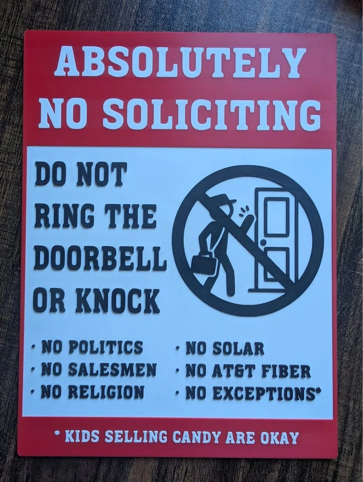 No Soliciting Sign - photo 2