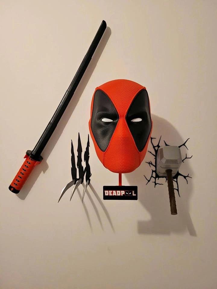 Marvel Deadpool, Wolverine, and Thor Wall Decor Set