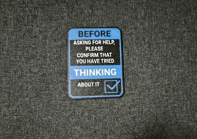Humorous Desk Sign