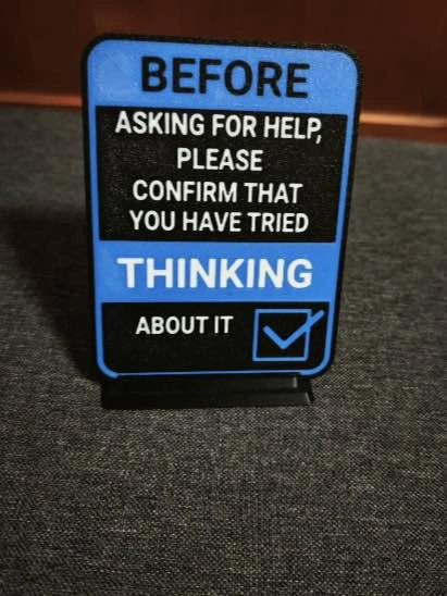 Humorous Desk Sign - photo 2