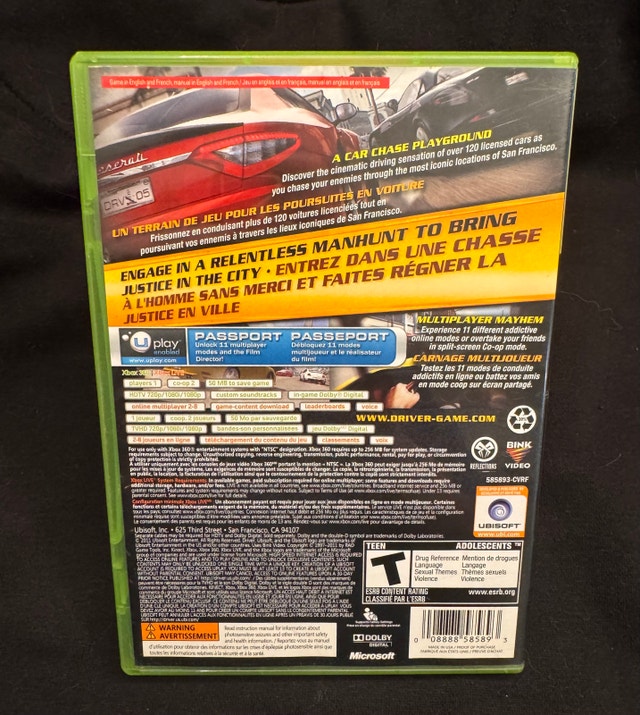 DRIVER SAN FRANCISCO XBOX 360 - photo 4