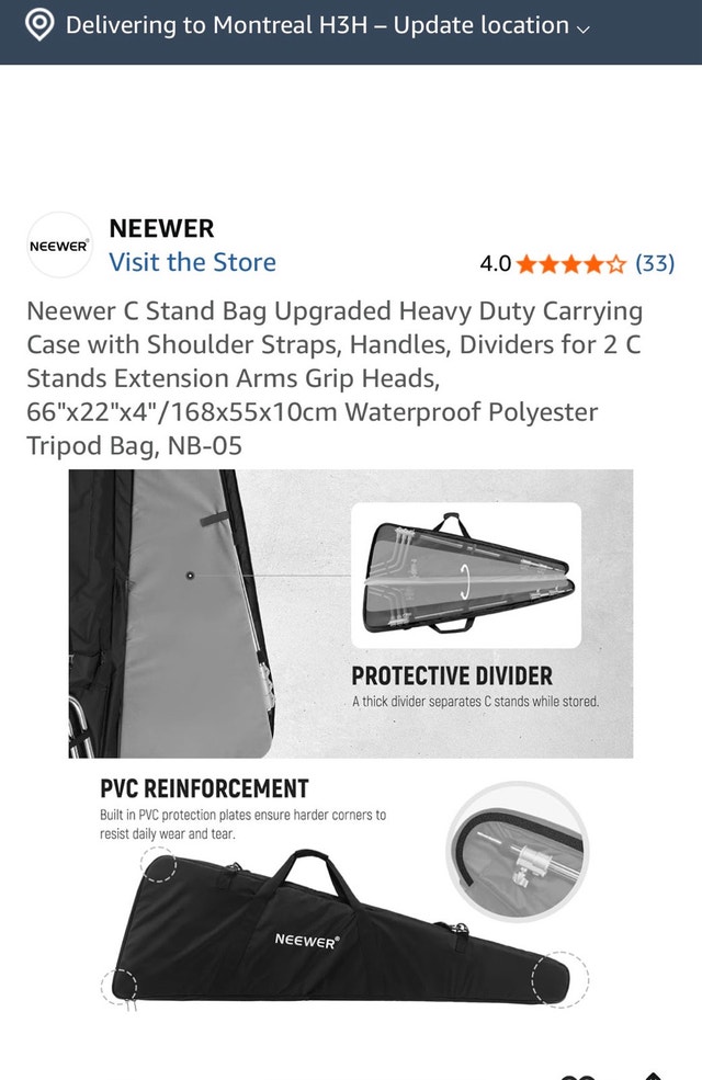 NEEWER TRIPOD BAG - photo 4
