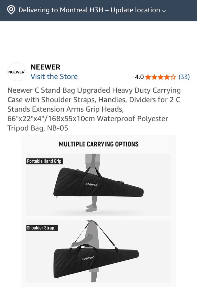 NEEWER TRIPOD BAG - photo 5