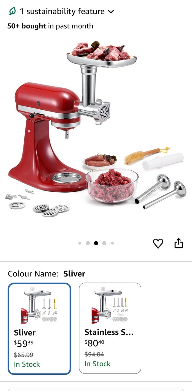 Kitchen Aid Compatible Stand Up Mixer Attachments - photo 2