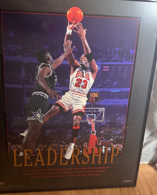MICHAEL JORDAN PHOTO REGISTERED NBA Collection 24”x30”