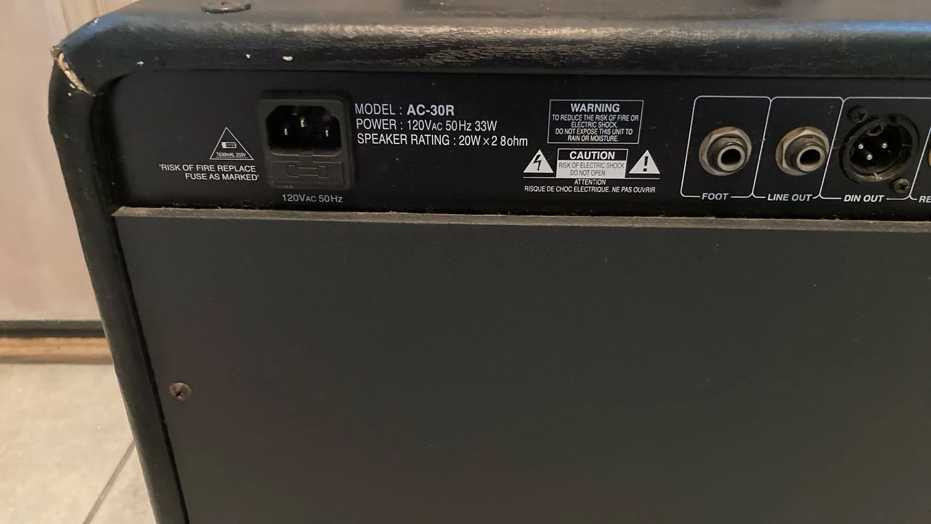 Guitar Research AC30R Acoustic Combo Amp image indicator(6)