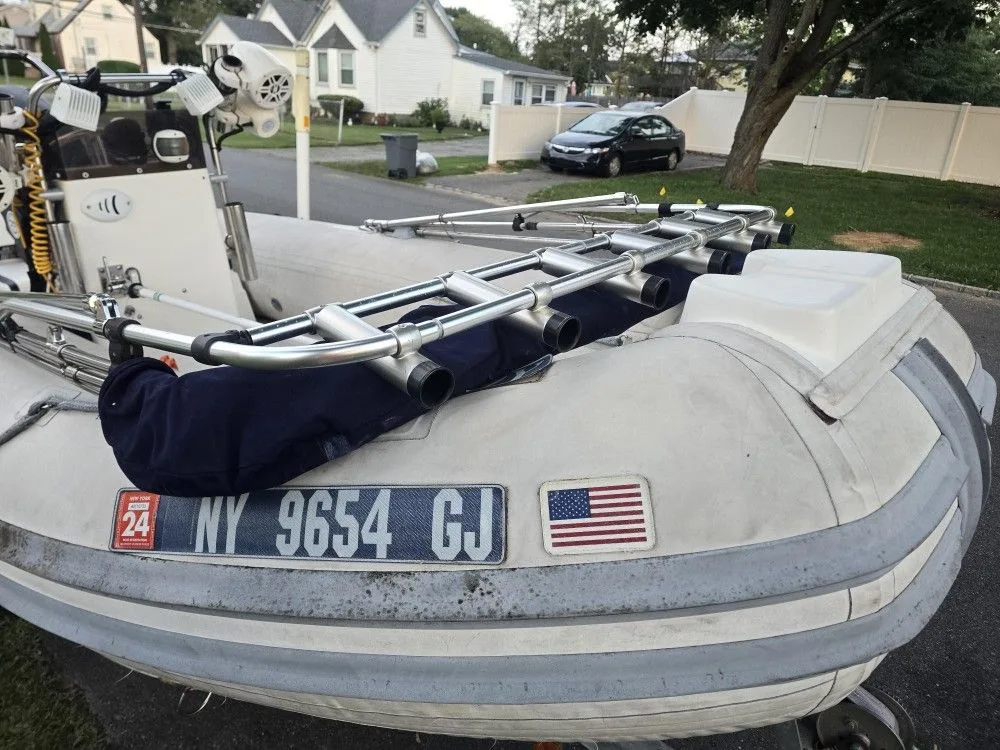 1999 Caribe 13' Rubber Inflatable Boat w/ 40 HP Mercury image indicator(12)