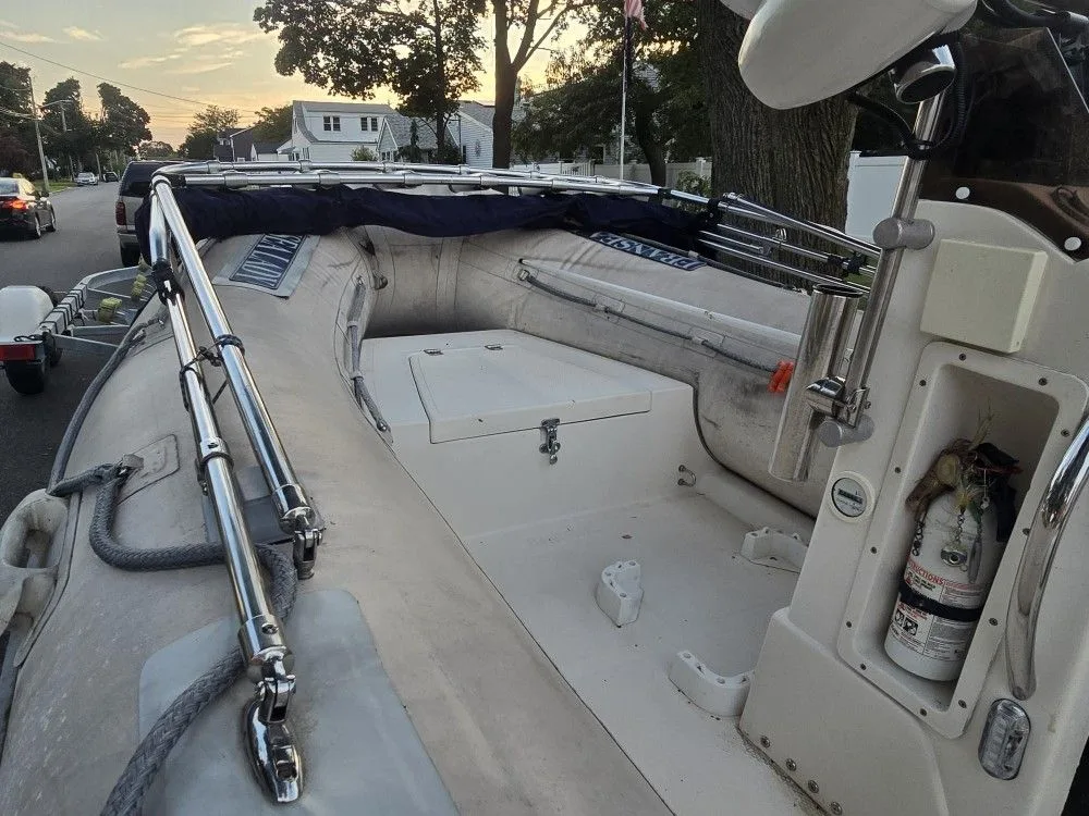 1999 Caribe 13' Rubber Inflatable Boat w/ 40 HP Mercury image indicator(7)