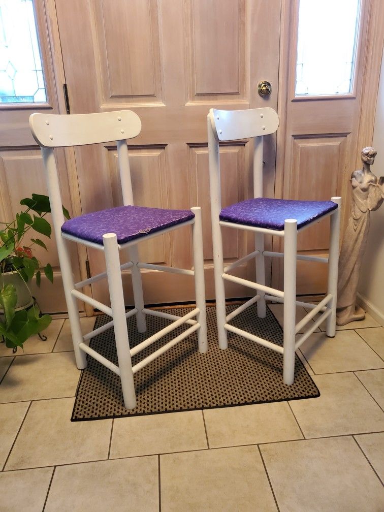 Pair of Wooden Bar Stools