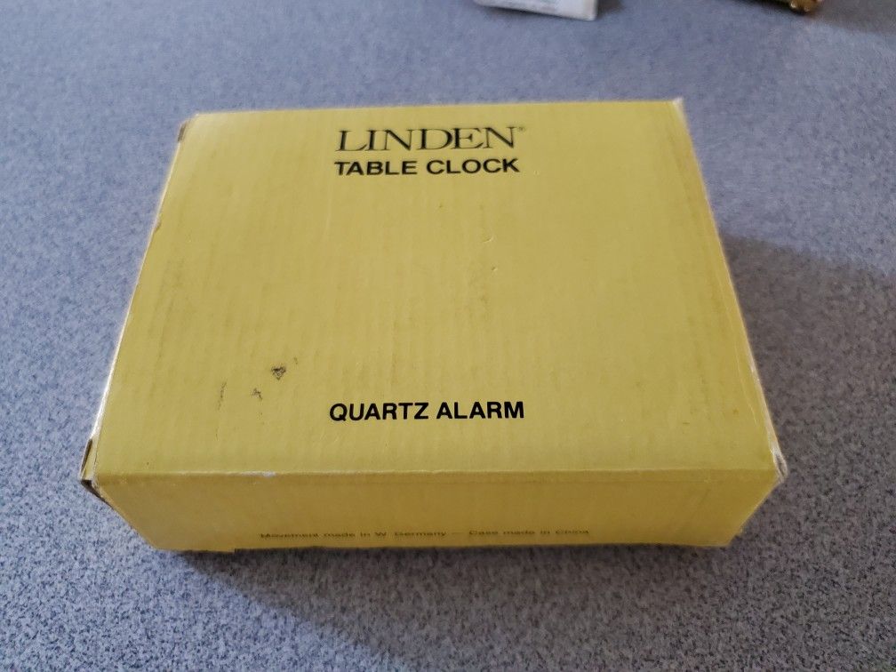 Linden Table Clock Quartz Alarm - New In Box - photo 4