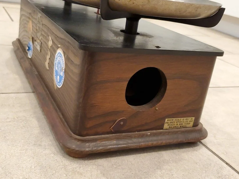 Antique Henry Troemner Oak Apothecary Balance Scale image indicator(4)