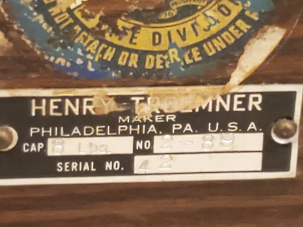 Antique Henry Troemner Oak Apothecary Balance Scale image indicator(7)