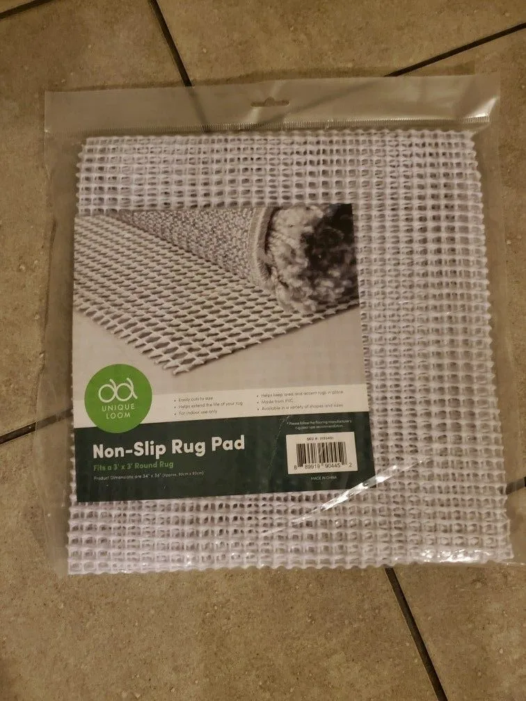 Non-Slip Rug Pad 3x3 ,- Brand New thumbnail
