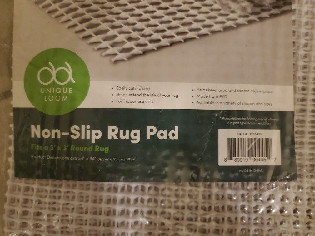 Non-Slip Rug Pad 3x3 ,- Brand New - photo 2