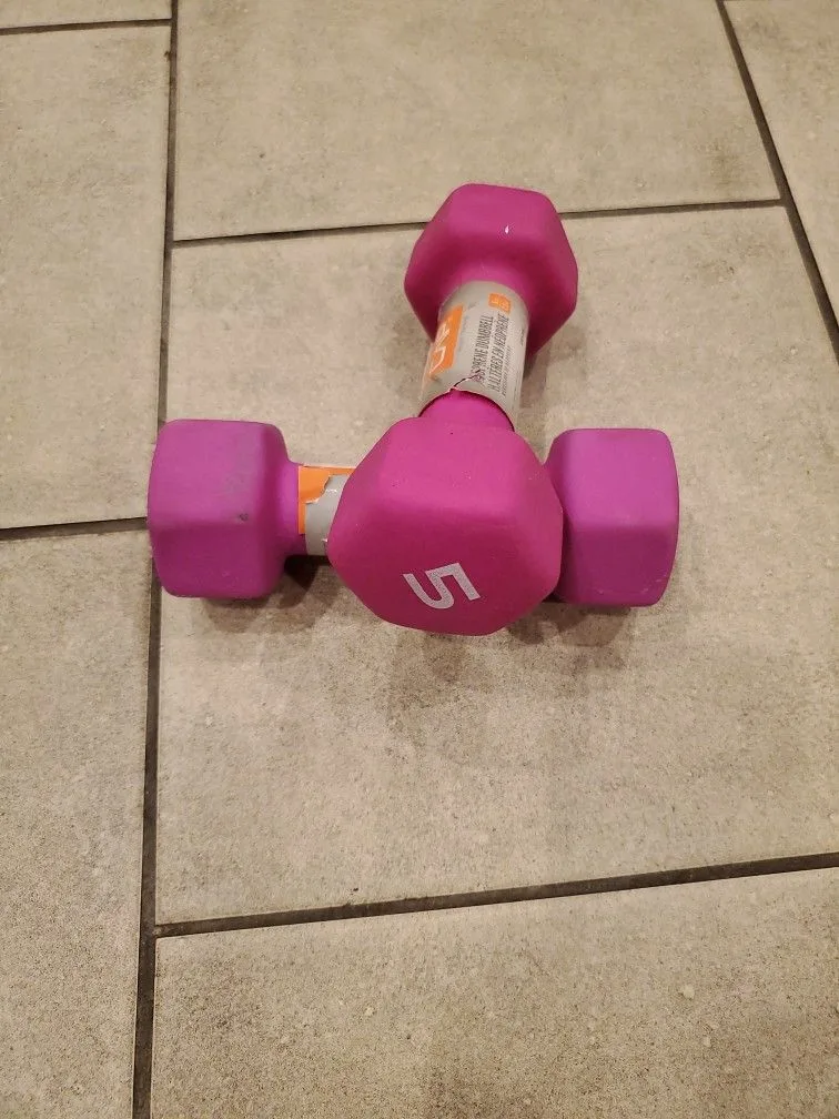 Pair of 5lb. Dumbells thumbnail