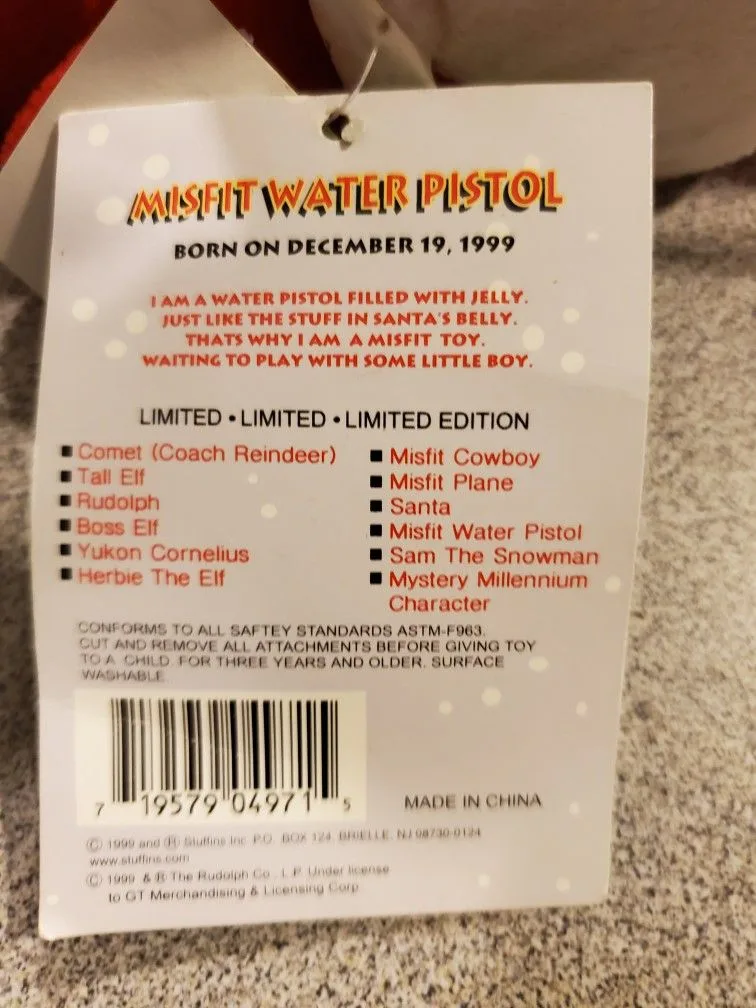 Rudolph Water Pistol - Vintage Limited Edition image indicator(3)