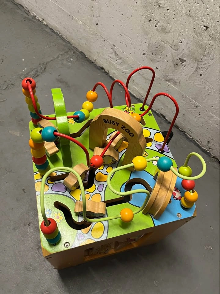 B. Toys Busy Zoo Wooden Activity Cube - photo 3