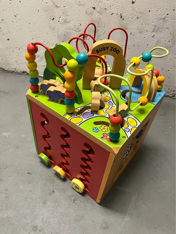 B. Toys Busy Zoo Wooden Activity Cube - photo 4