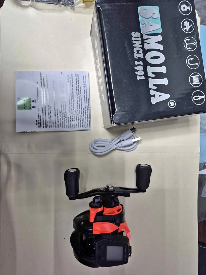 New Fishing baitcaster reel with digital display