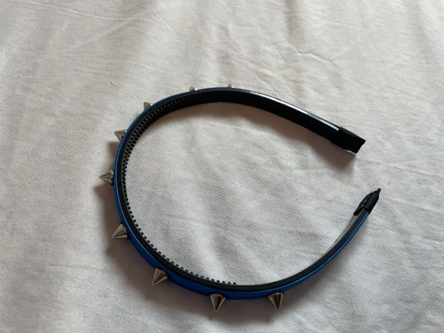 Blue Spiked Headband