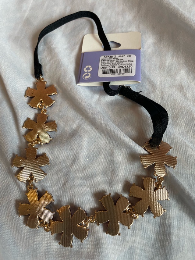 Claire's Floral Statement Necklace/Headband - photo 2