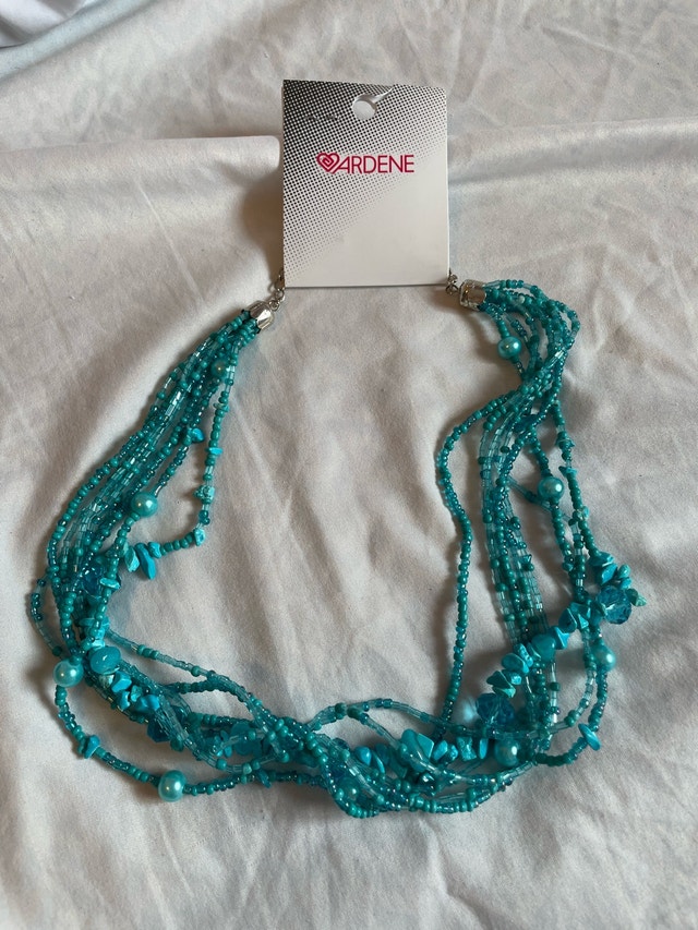 Ardene Multi-Strand Turquoise Bead Necklace