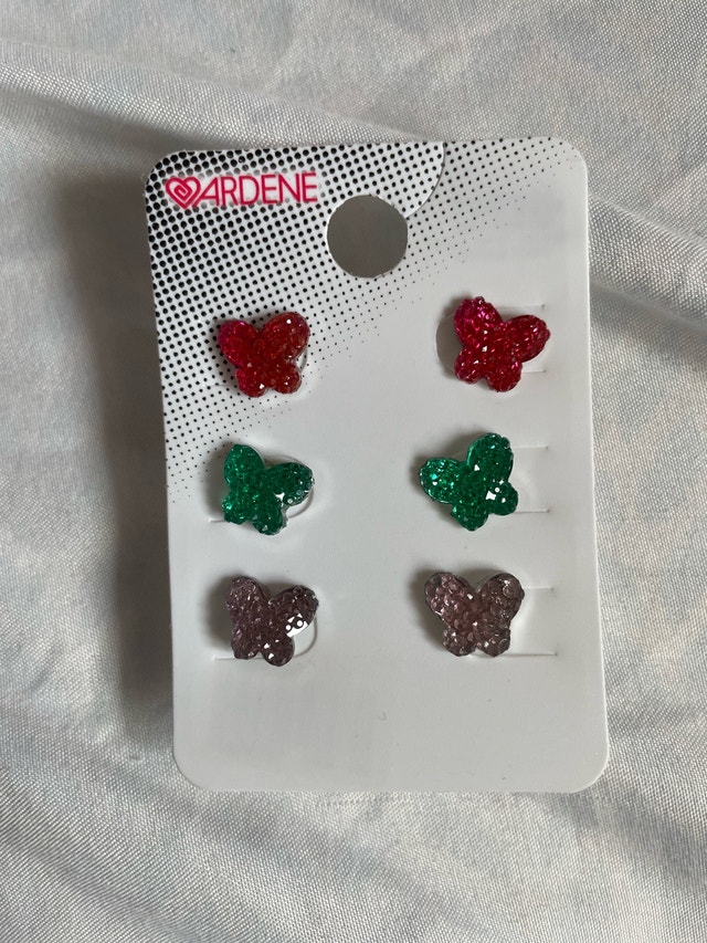 Ardene Butterfly Stud Earrings Set