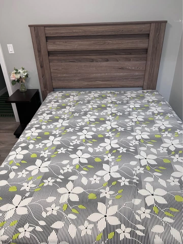 Queen Size Contemporary Wood Bed Frame - photo 4