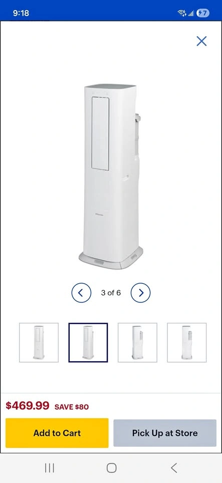 Hisense Portable AC - 10000 BTU