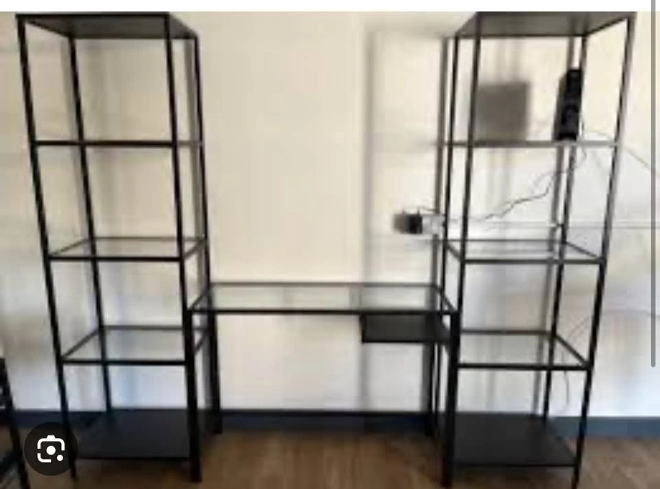 IKEA VITTSJÖ shelving unit with laptop table - photo 3