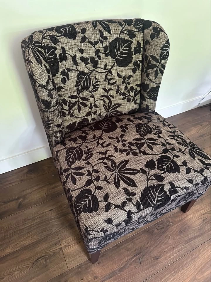 Floral Wingback Accent Chair - photo 3