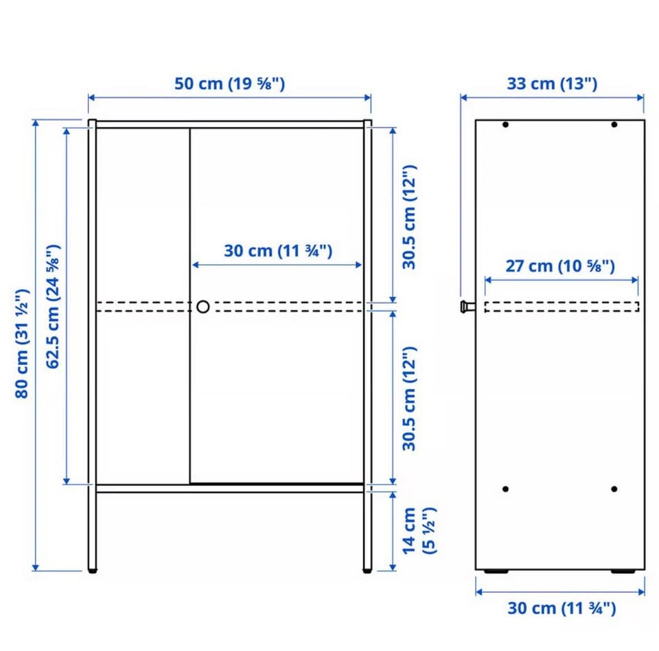 White Storage Cabinet - photo 2