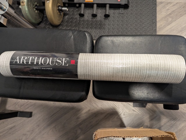 Silver textured wallpaper brand new
