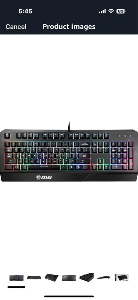 MSI gaming keyboard - photo 2