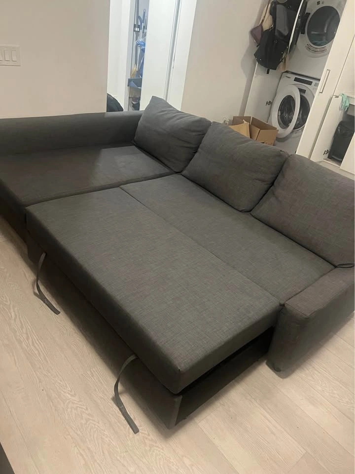 IKEA FRIHETEN Sectional Sleeper Sofa Dark Grey - photo 2