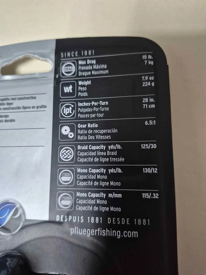 Pflueger President baitcaster fishing reel - photo 4