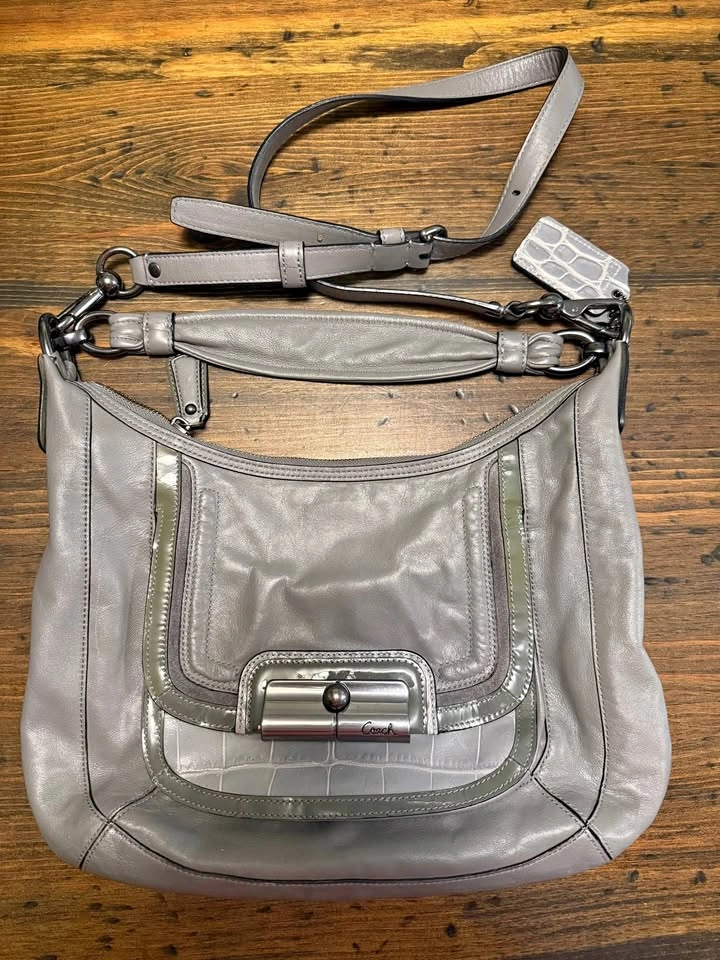 COACH KRISTIN CROC EMBOSSED BAG