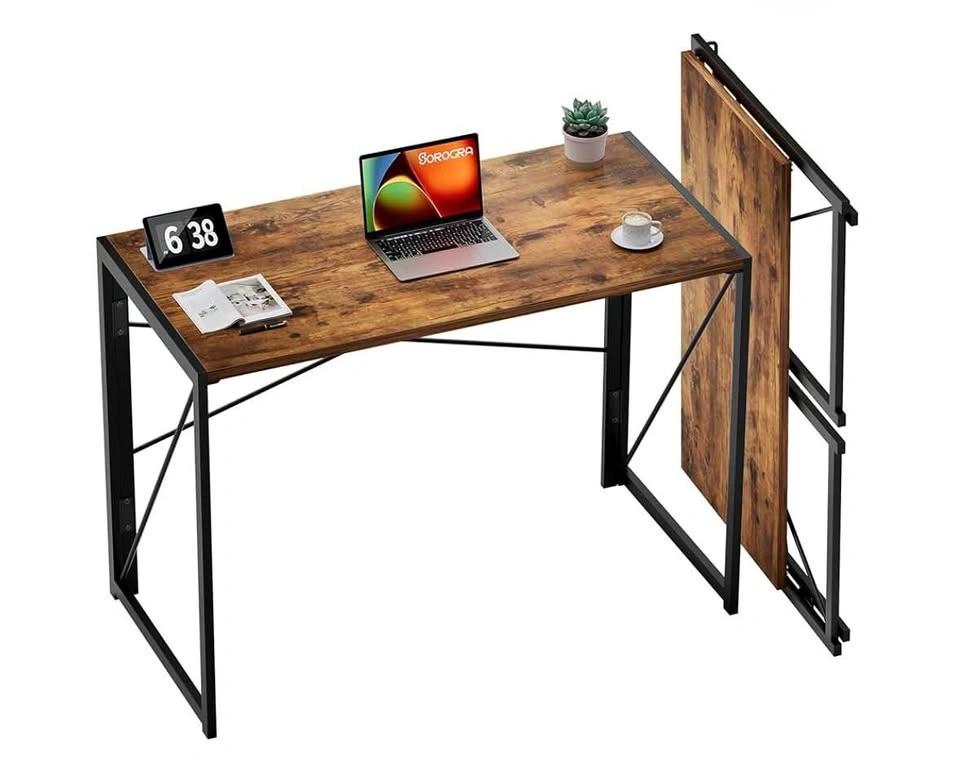 Small Desk 39.4 inch Computer Desk, Space Saving Writing Table