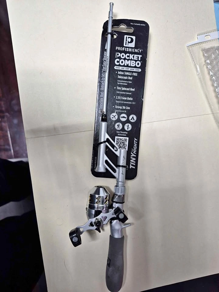 PROFISHIENCY POCKET COMBO travel fishing rod and reel combo