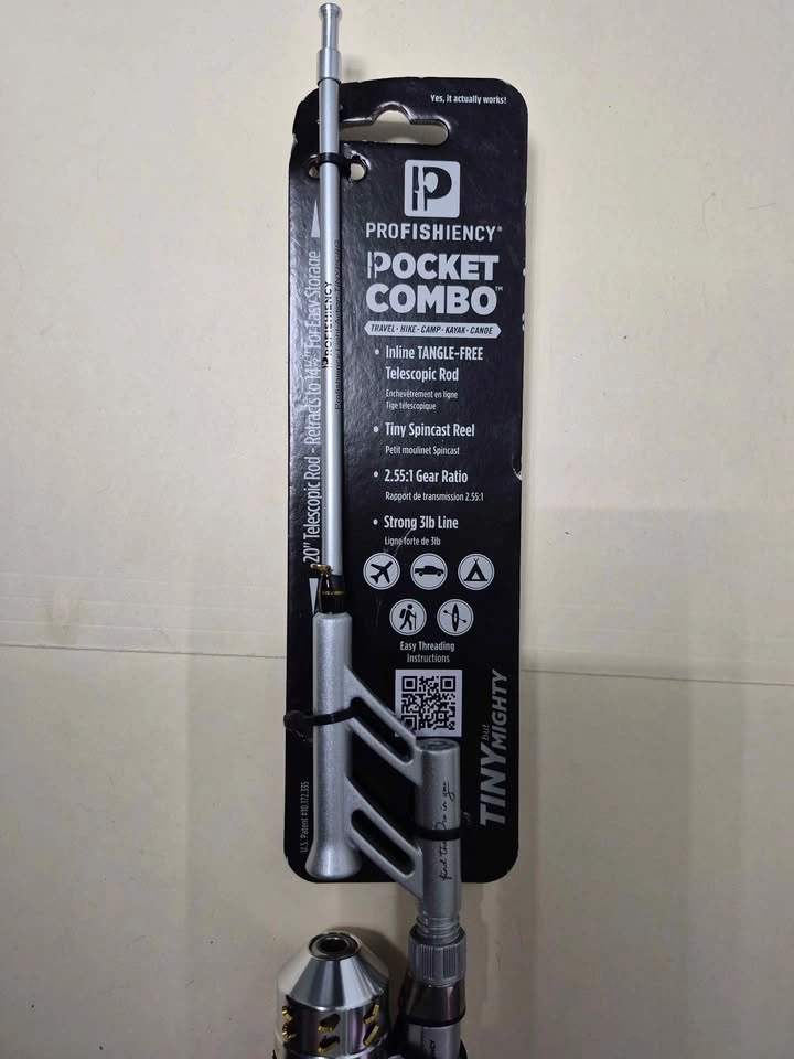 PROFISHIENCY POCKET COMBO travel fishing rod and reel combo - photo 5