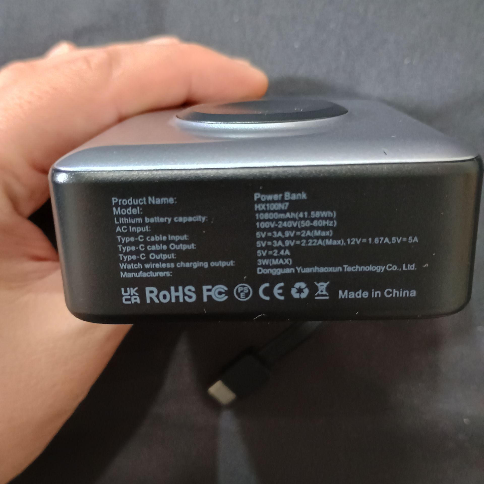 Power Bank with built in wall plug and cable 10800 mAh - photo 5