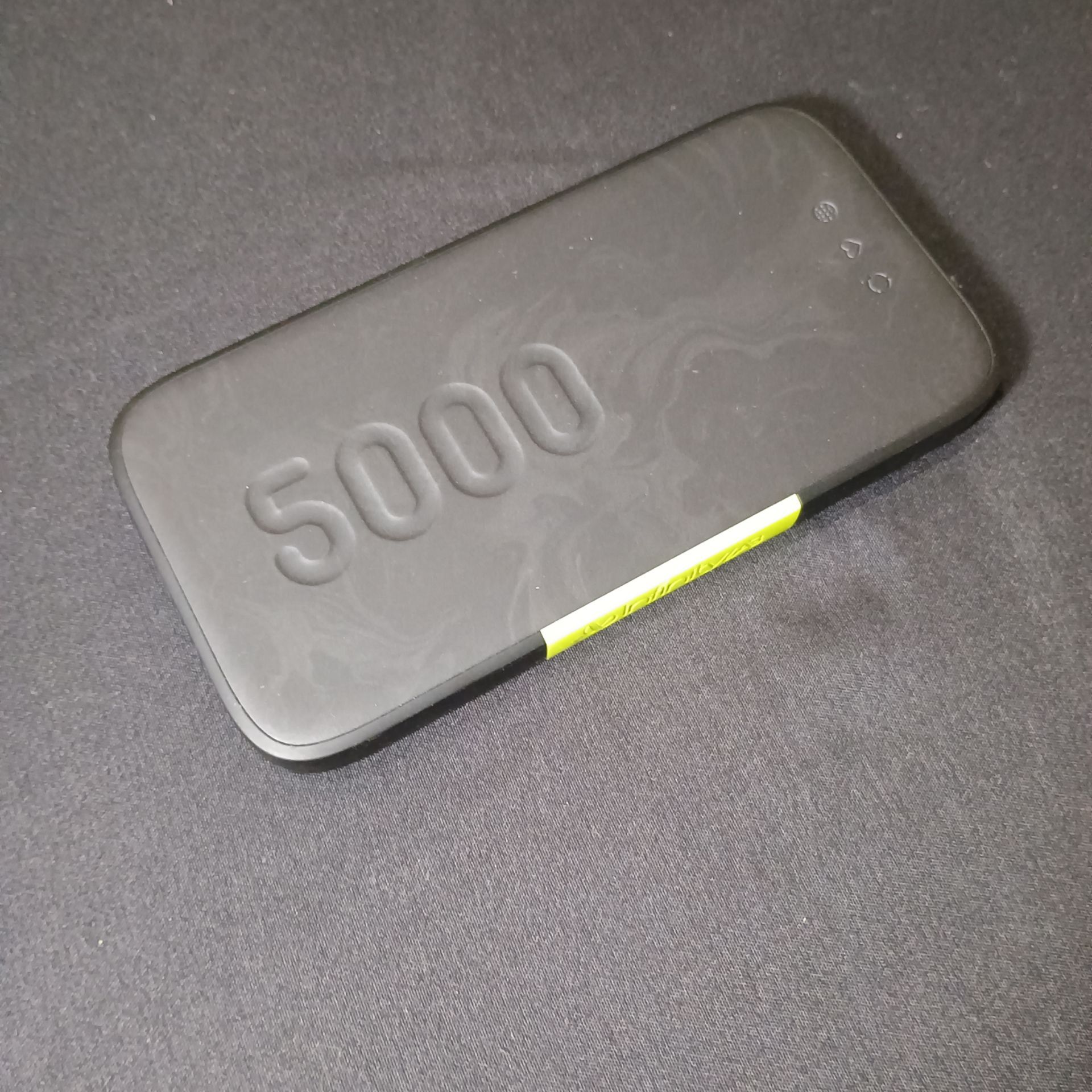5000mAh portable charger/power bank with built in type C cable