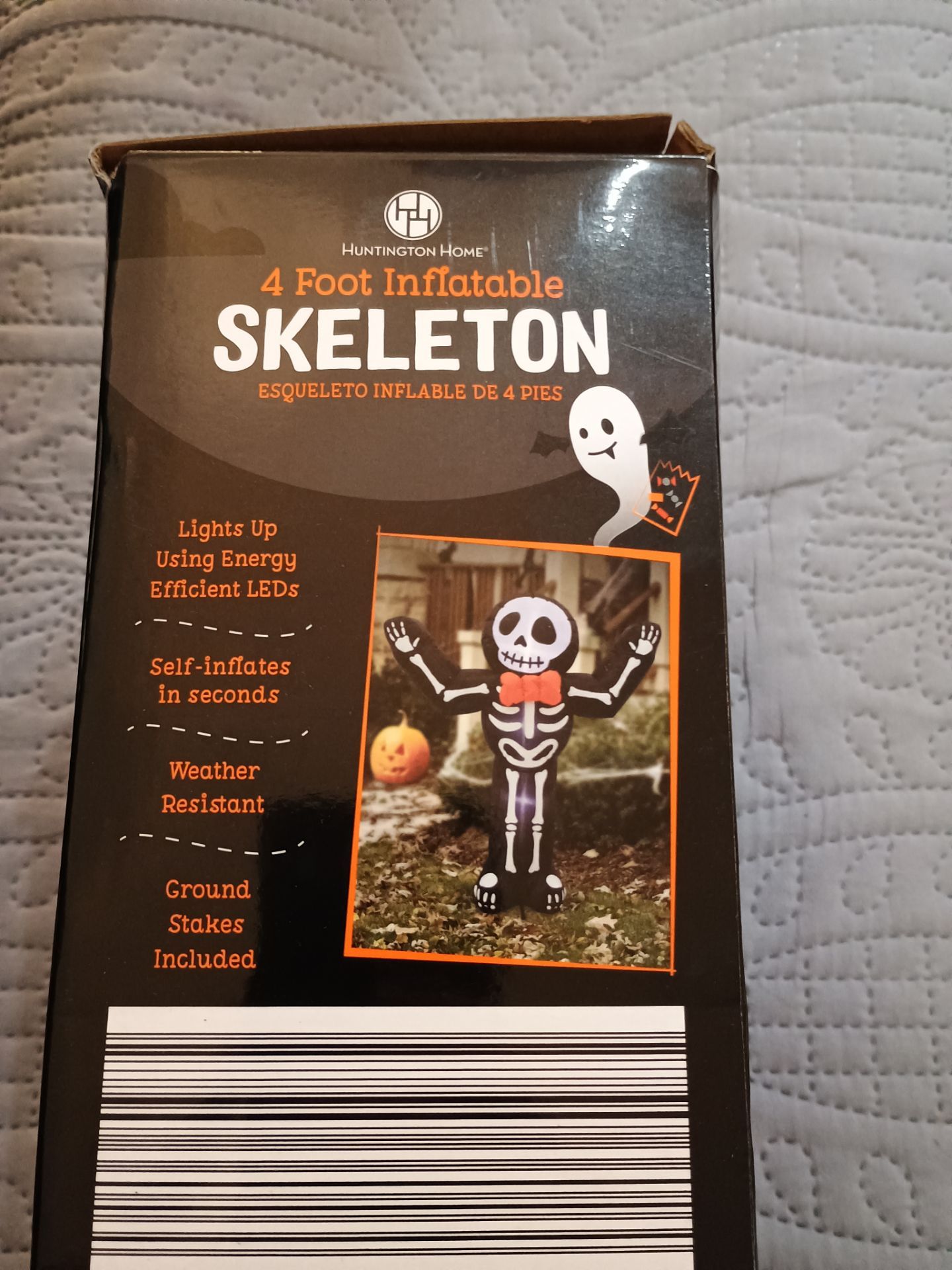4 Foot inflatable Skeleton Halloween Decoration - photo 2