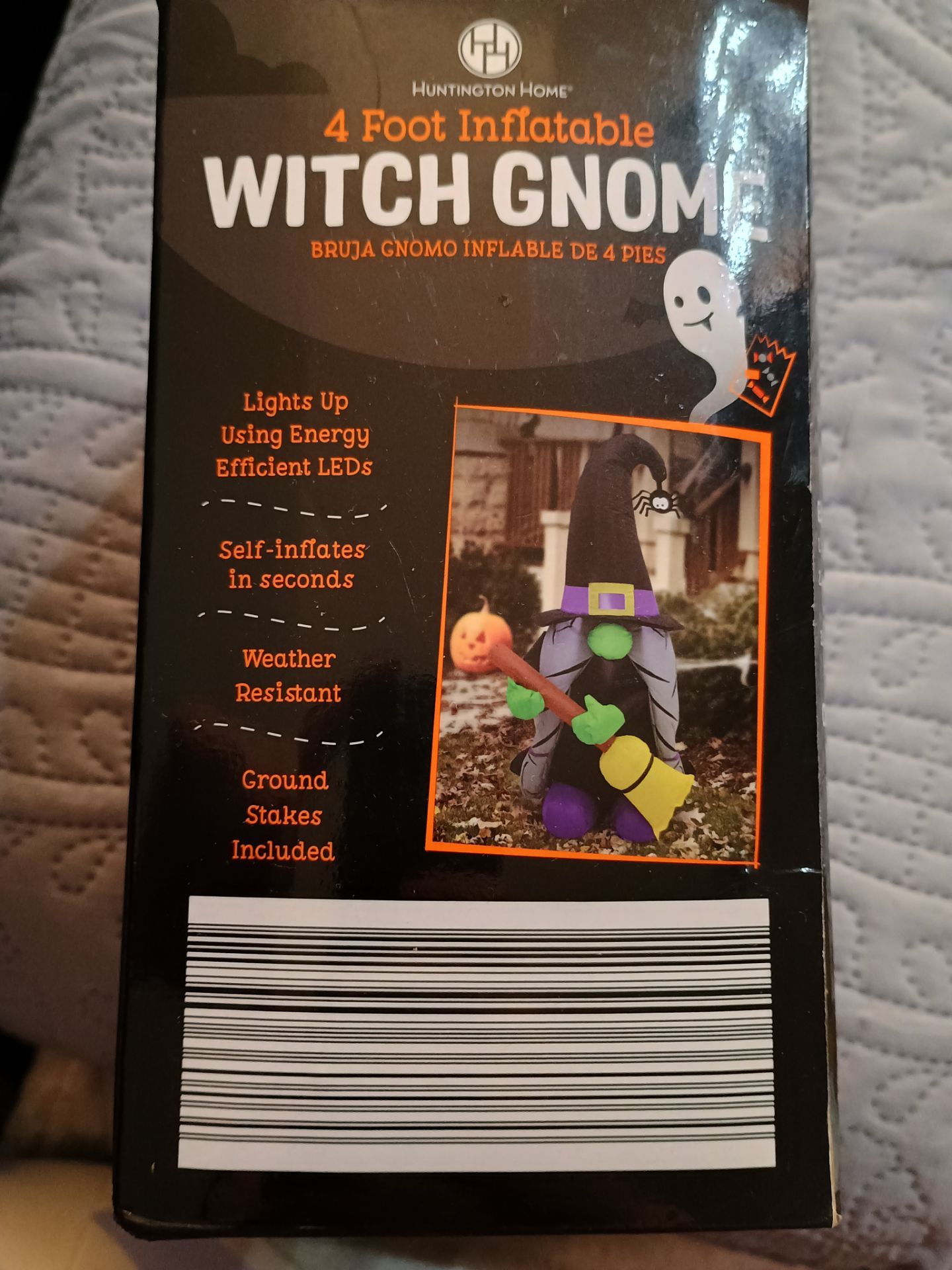 Inflatable Witch Gnome Halloween Decoration - photo 2