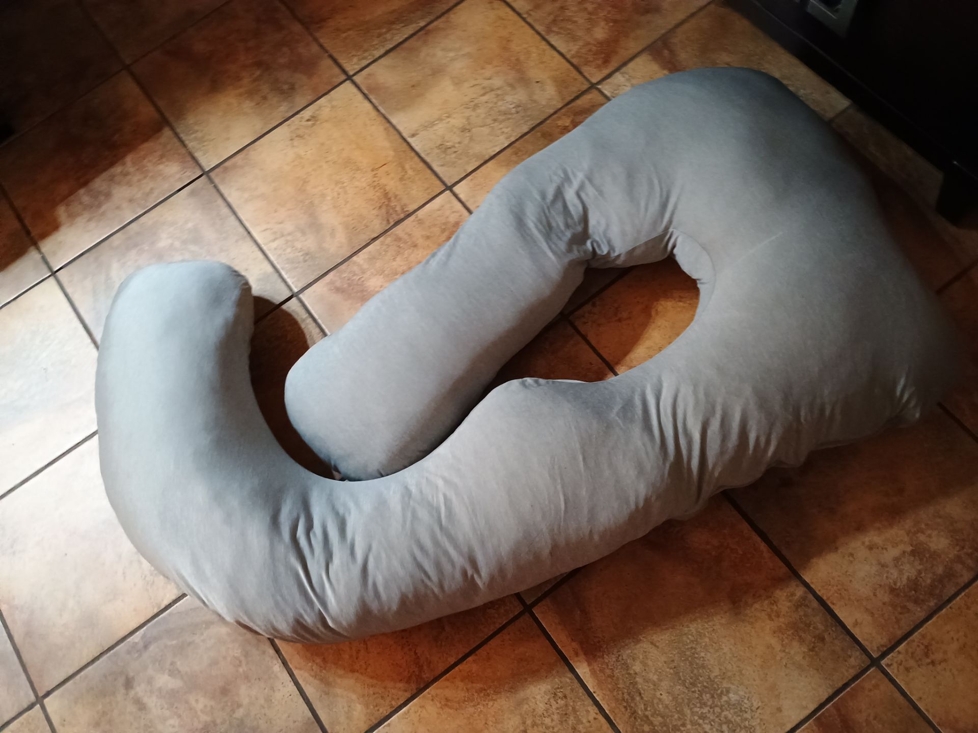 Grey Pregnancy Support Pillow with removable cover - photo 3
