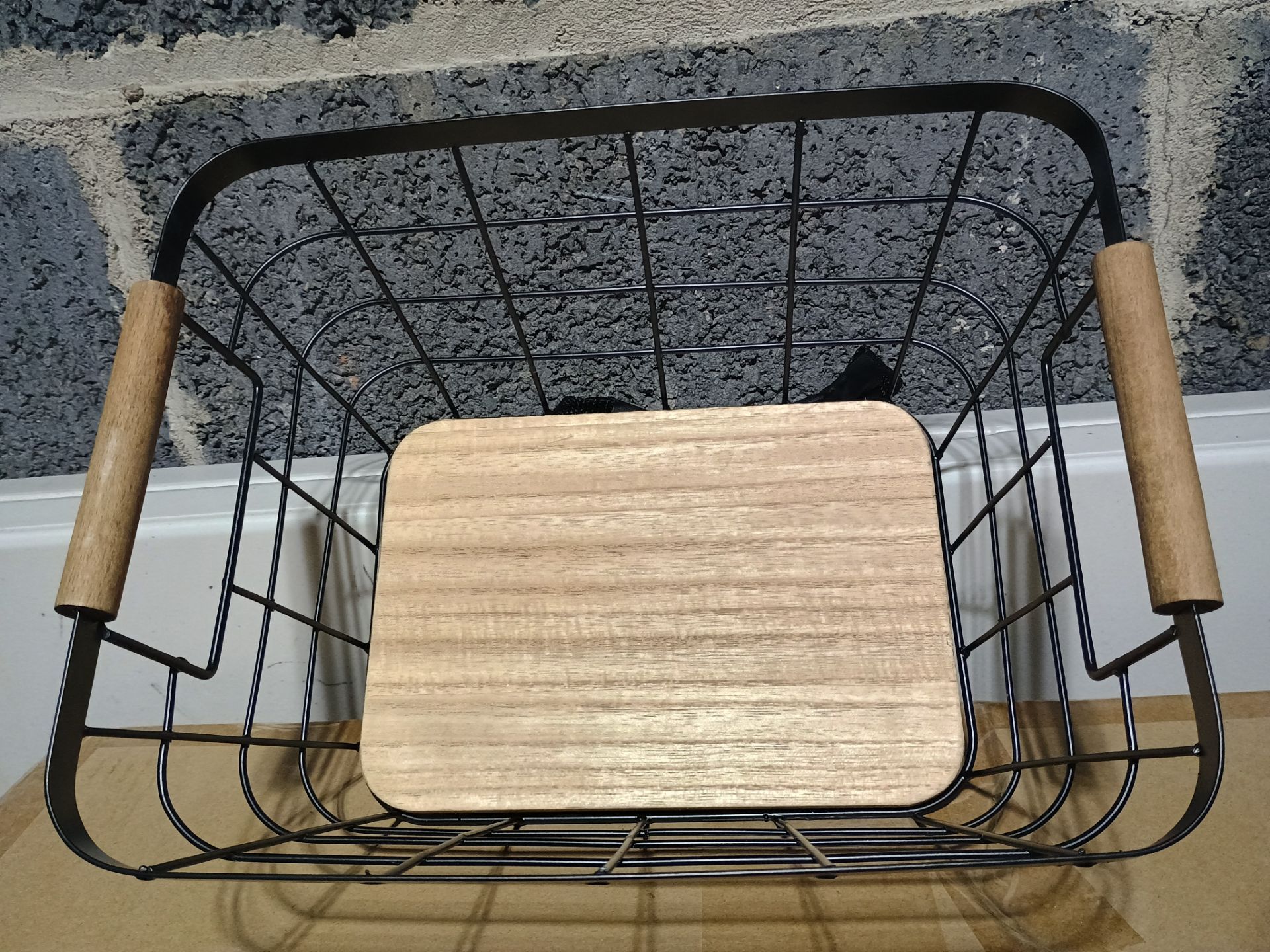 Wood/Metal Basket - photo 2