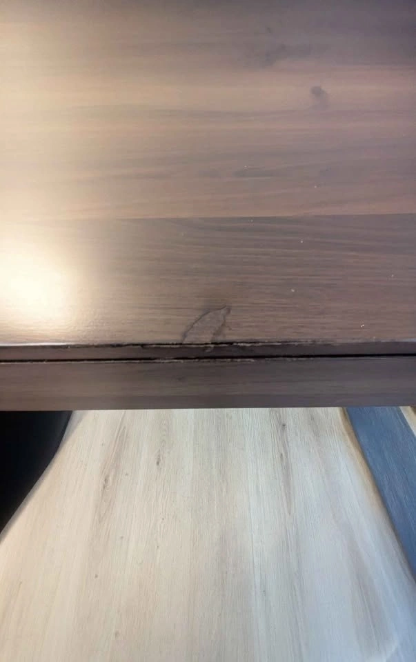 Office desk - Walnut with one drawer - 120cm wide - photo 5